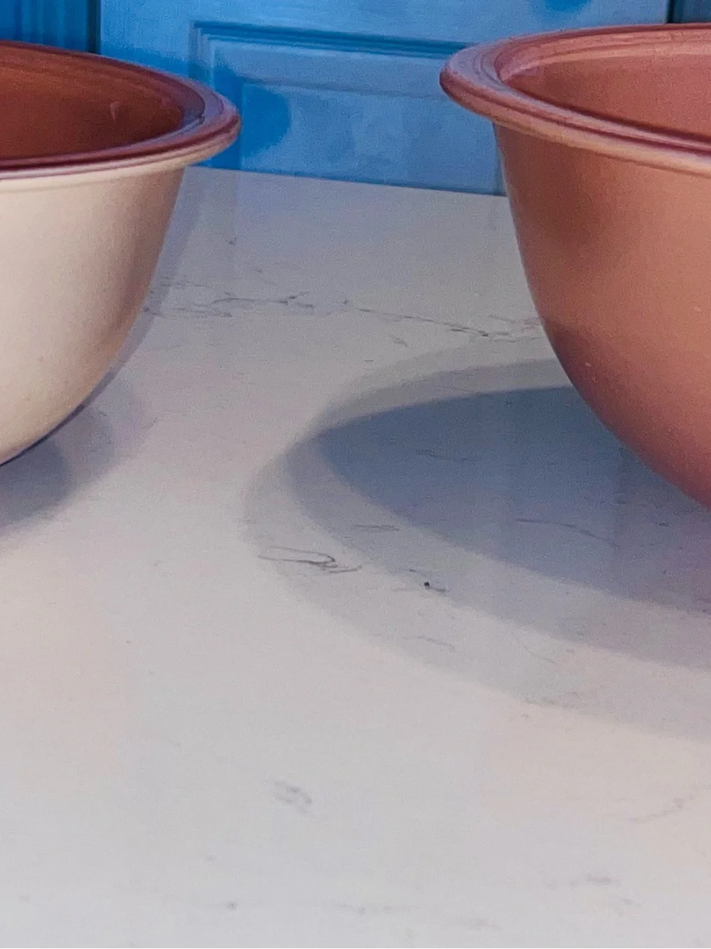 Pyrex Autumn Rainbow Nesting Mixing Bowls #325 & #323 1.5L & 2.5L two-tone